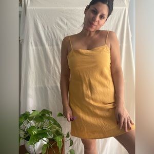Mustard yellow Abercrombie dress